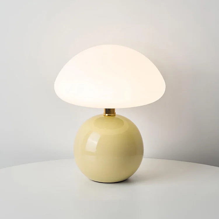 Modern Ceramic Table Lamp Mushroom Shape Ambient Lighting for Bedroom Living Room Decor — Image 8