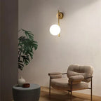 Nyra Modern Wall Sconce Light Fixture Gold Metal LED 30cm x 12cm — Image 2
