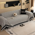 Luxury Herringbone Sofa Cover Cotton Blend Slipcover Living Room Protector — Image 8