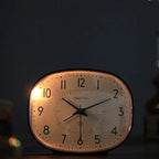 Surrealist Melting Shelf Clock Silver Plastic Roman Numerals Home Office Decor — Image 5