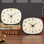 Surrealist Melting Shelf Clock Silver Plastic Roman Numerals Home Office Decor — Image 2