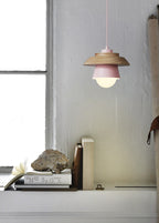 Nordic Style Wooden Metal Pendant Light Fixture - Modern Minimalist Hanging Lamp for Home Decor — Image 2