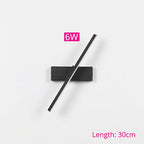 Modern Rotatable LED Wall Light Black Aluminum, 6W/8W/10W, 30/40/50cm — Image 9