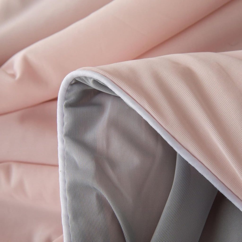 Luxury Reversible Comforter Set - Pink & Gray, Soft Microfiber, Queen Size — Image 7
