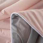 Luxury Reversible Comforter Set - Pink & Gray, Soft Microfiber, Queen Size — Image 7