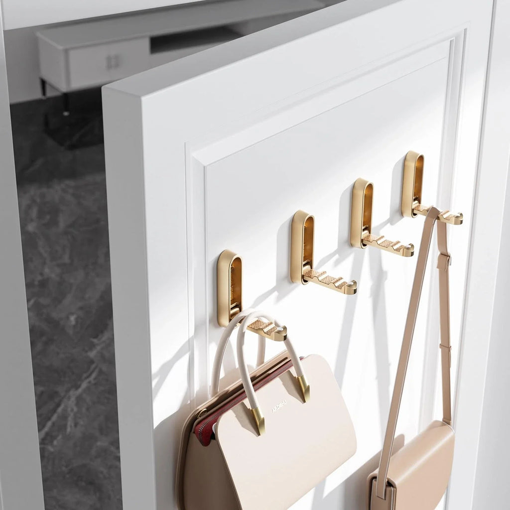 Premium Zinc Alloy Wall Hooks Foldable Magnetic Closure Heavy Duty Gold — Image 8