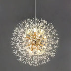 Luxurious Crystal Chandelier Pendant Light Fixture Dandelion Design Gold — Image 4