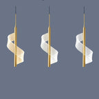 Modern Spiral LED Pendant Light Gold Metal Adjustable Dimmable 40cm — Image 7