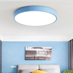 Modern LED Ceiling Light with Wooden Accent in Multiple Colors — Image 3