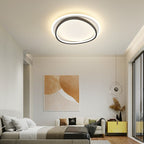Modern LED Ceiling Light Fixture Acrylic Flush Mount Energy-Efficient Design White Gold — Image 8
